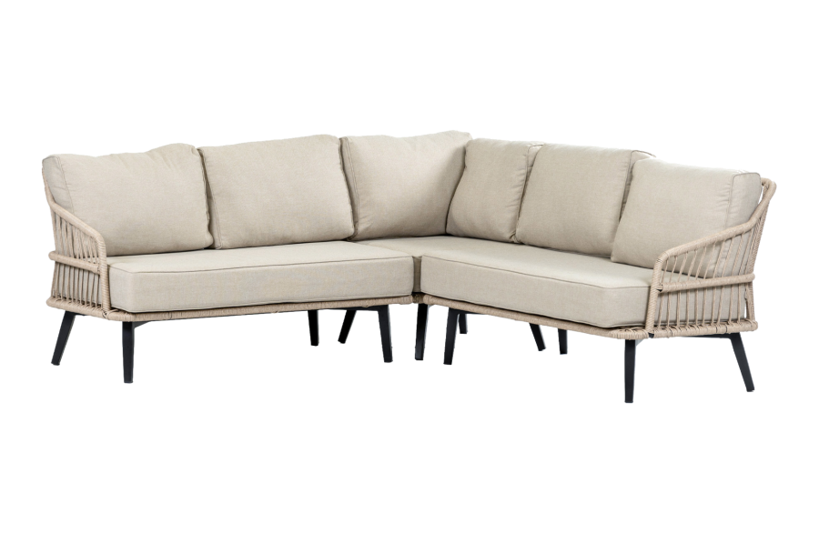 Ecklounge-Set | Isabel | Sand | Rope