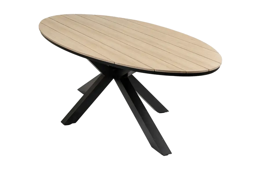 Ovaler Gartentisch Limasol 280cm | Wood | Polywood & Aluminium