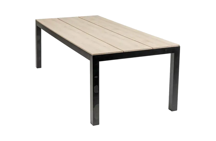 Gartentisch Limasol 225 x 100 cm | Polywood & Aluminium | Wood