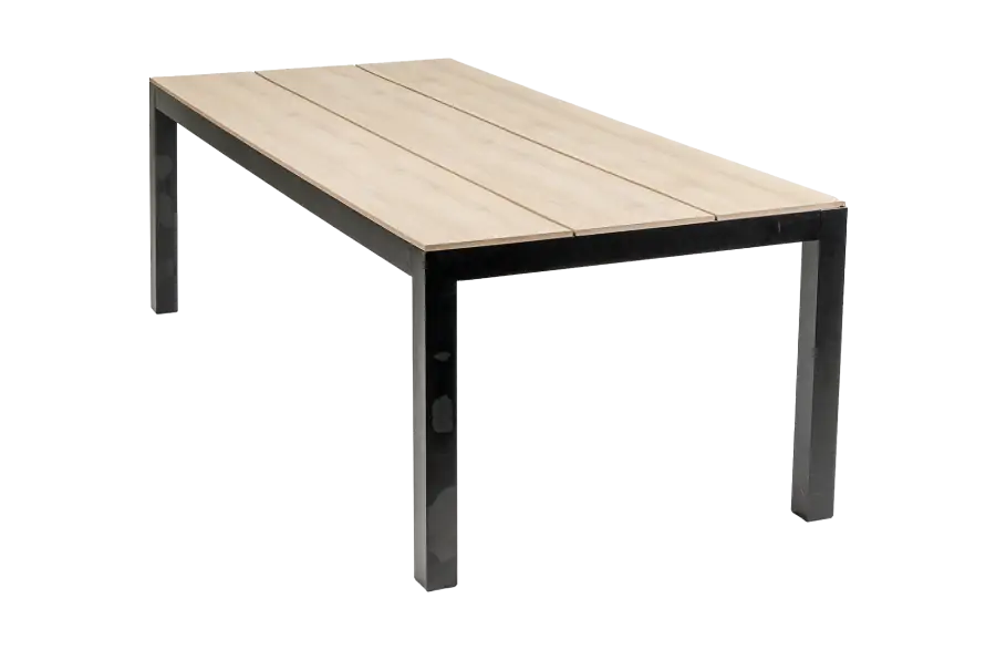 Gartentisch Limasol 180 x 100 cm | Polywood & Aluminium | Wood