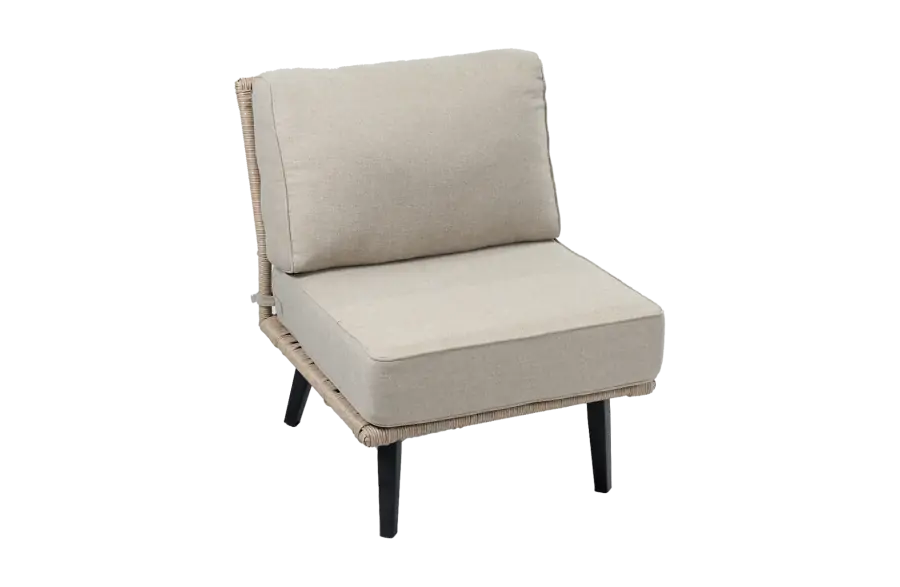 Trendy Lounge midden element-Isabel-Sand-4-seizoenen-tuinmeubelen