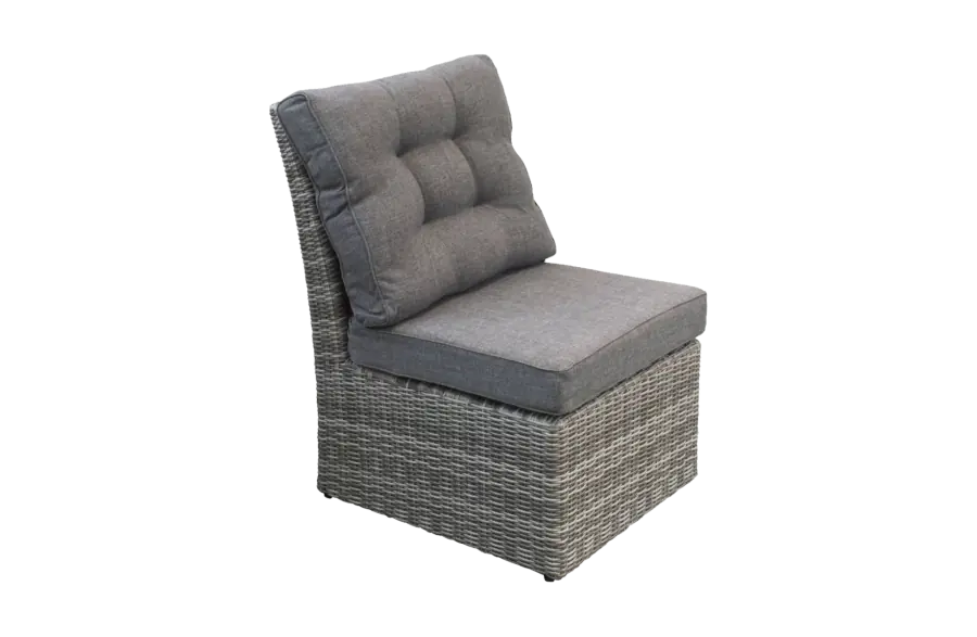 Mittelteil Dublin | Aschgrau | Rattan