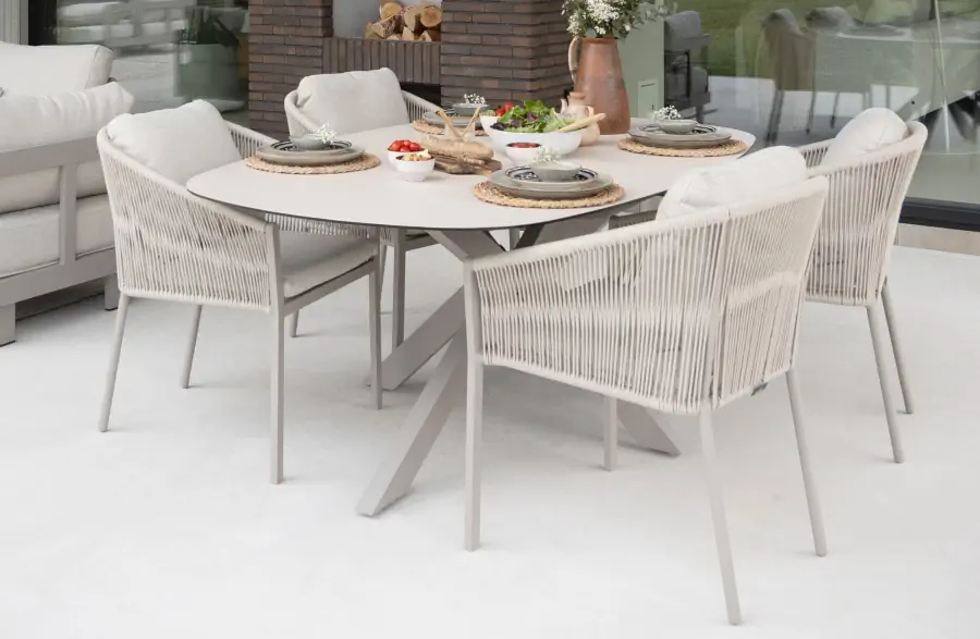 Ovaler Gartentisch Malaga | 280 x 115 cm | Camel & Cerra Vetro