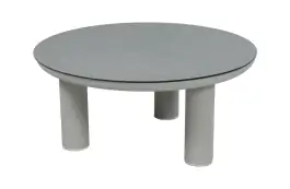 Loungetisch Capri | ø 80 cm | Natur | Aluminium & Ceramic Brono