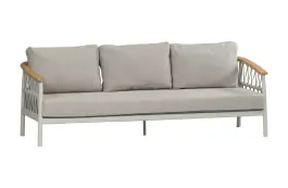 Loungesofa Capri | 3-Sitzer | Natur & Creme