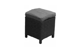 Dublin Hocker | Schwarz | 40x40 cm