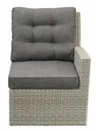 Endstück Dublin | Arm Links | Mystic Grau | Rattan