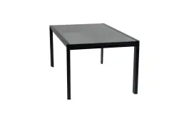 Ausziehbarer Gartentisch Mallorca | 180/240 x 100 cm | Schwarz | Keramik