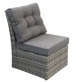 Mittelteil Dublin | Aschgrau | Rattan