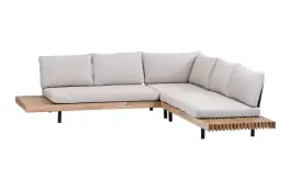 Ecklounge-Set Lissabon | Sand | Akazienholz