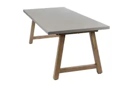 Gartentisch Rock | 235 x 95 cm | Beton | Akazienholz