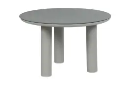 Runder Gartentisch Porto | ø 120 cm | Natur | Aluminium & Ceramic Brono