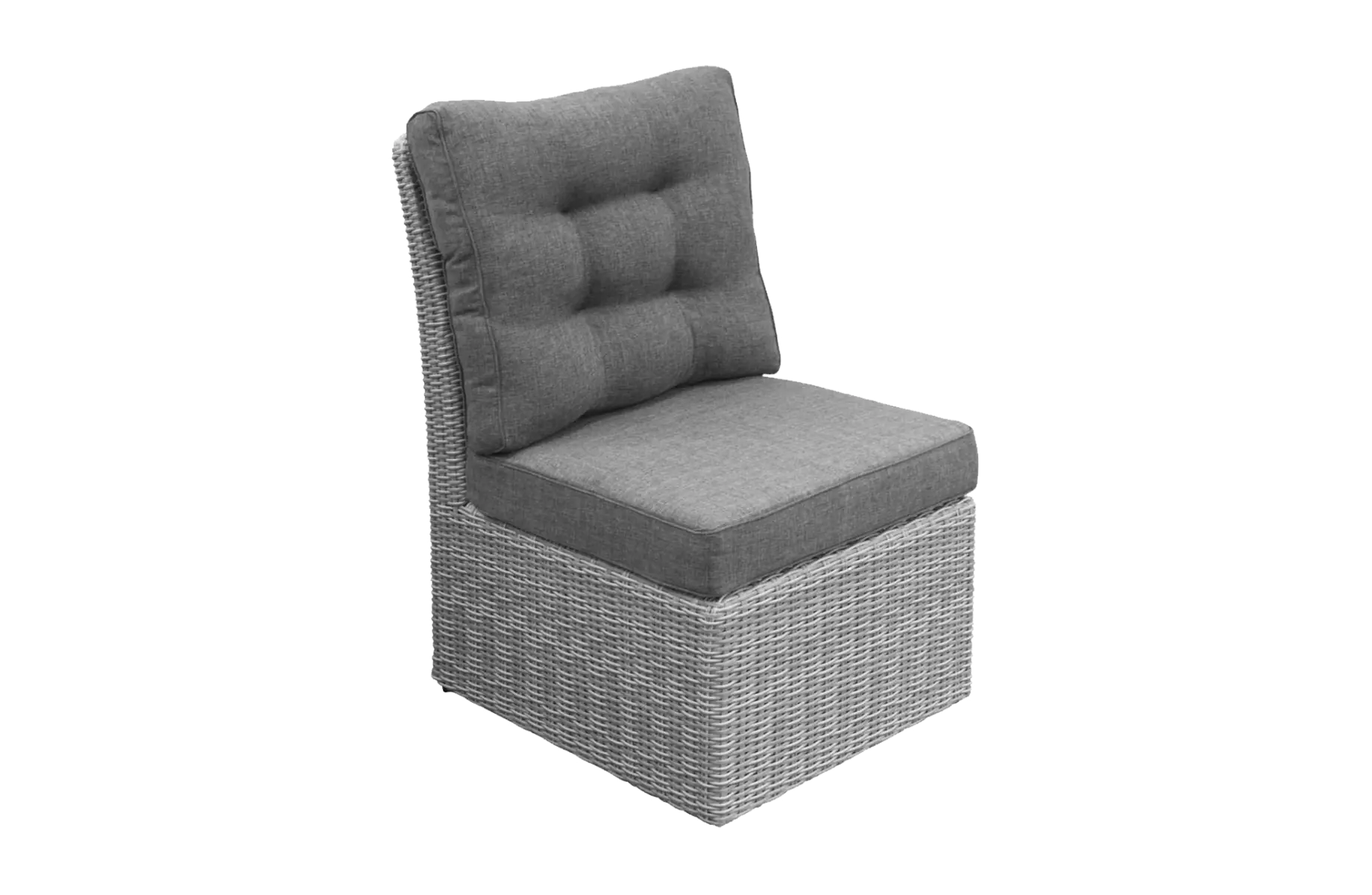 Midden Element Dublin-Mystic Grey-wicker-aluminium frame