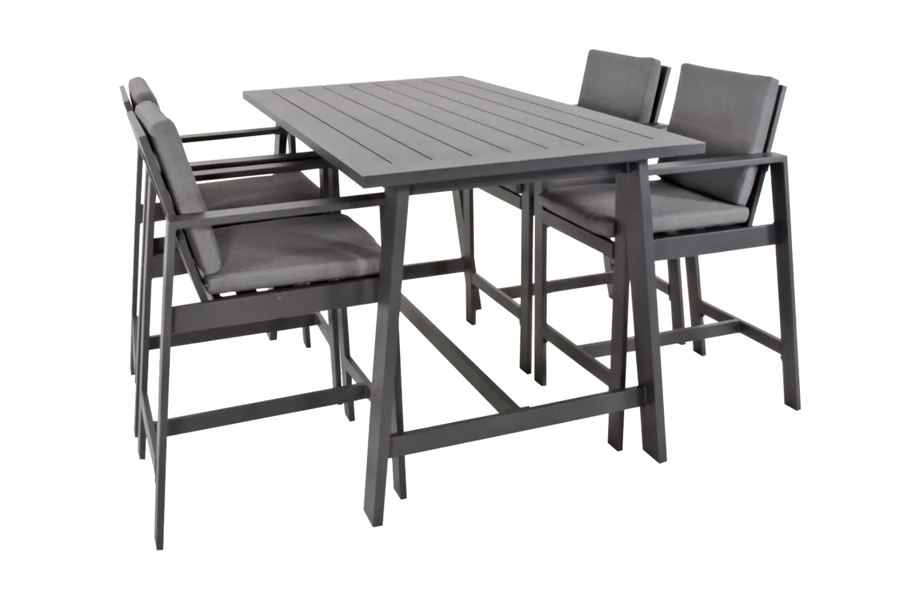 Gartenbar-Set Malibu | Charcoal | Aluminium | Lesli Living