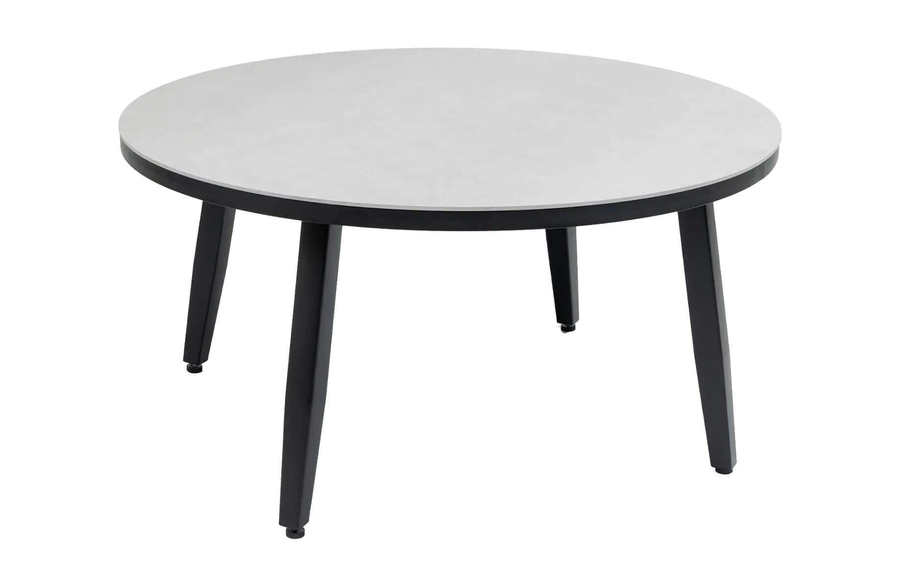 Mykonos ronde bijzet tafel betonlook 90cm - ronde beton look bijzettafels kunststof - 4 Seizoenen Tuinmeubelen