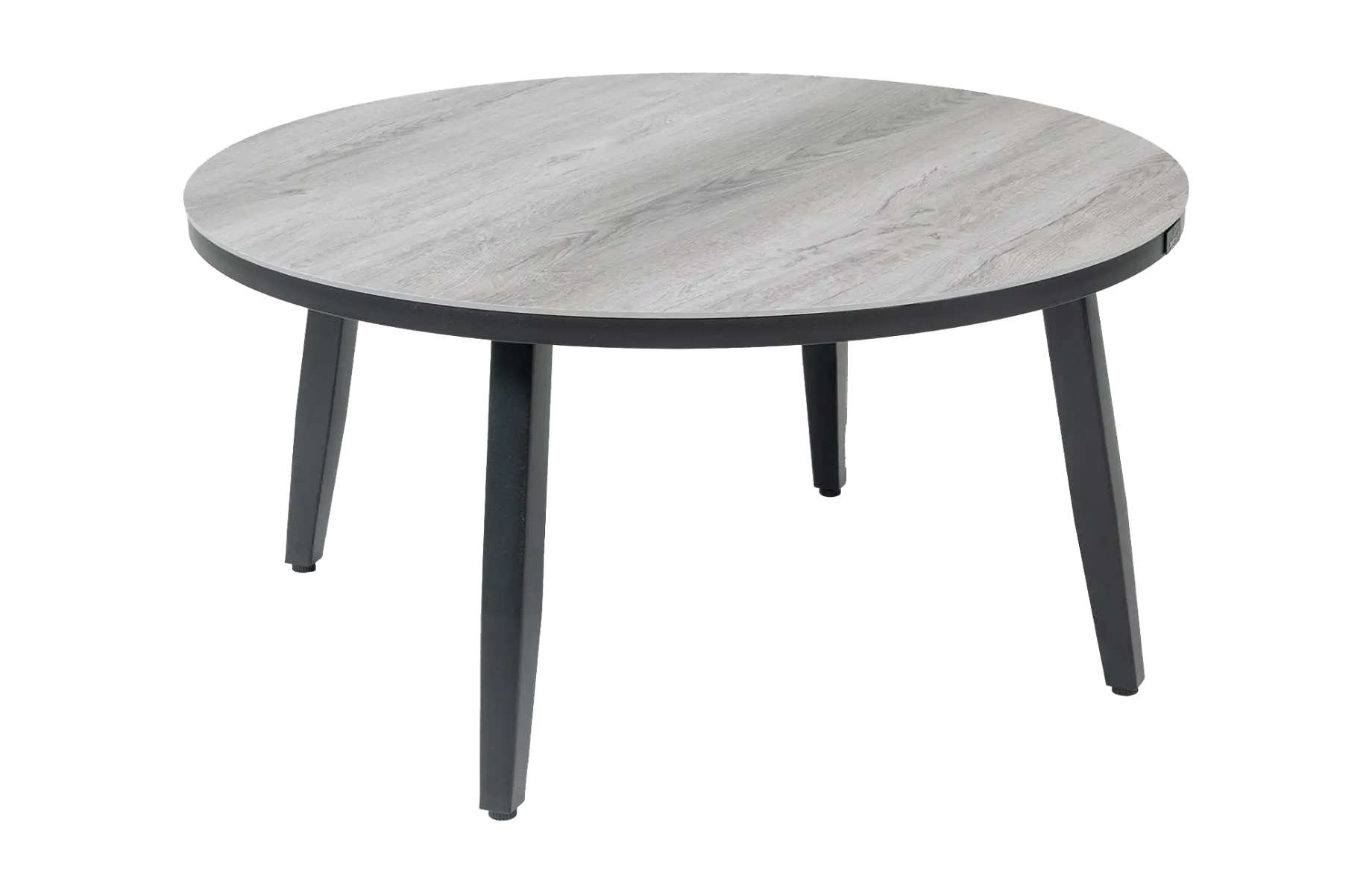 Moderne ronde grijze bijzettafel voor buiten 90cm - mykonos ronde bijzettafels bij 4 Seizoenen Tuinmeubelen