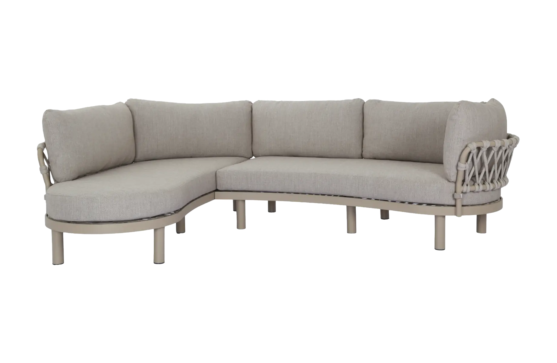 Ecklounge-Set Toritto | Sand | Sable | Aluminium und Rope